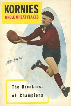 1954 Kornies Champion Footballers - The Breakfast Of Champions (Large) #NNO Bill Stephen Front